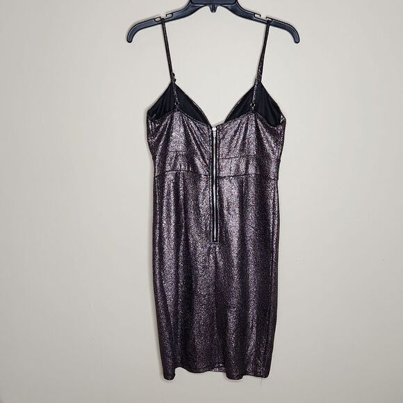 IRIS Gold foil Crackle cocktail dress - Picture 4 of 9